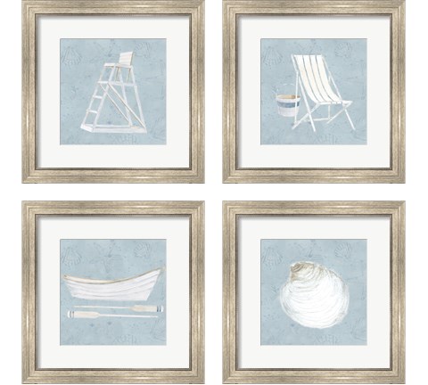 Serene Seaside 4 Piece Framed Art Print Set by James Wiens