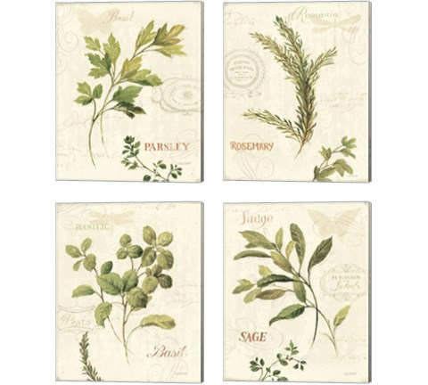 Aromatique 4 Piece Canvas Print Set by Lisa Audit