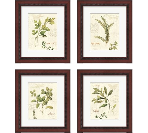 Aromatique 4 Piece Framed Art Print Set by Lisa Audit