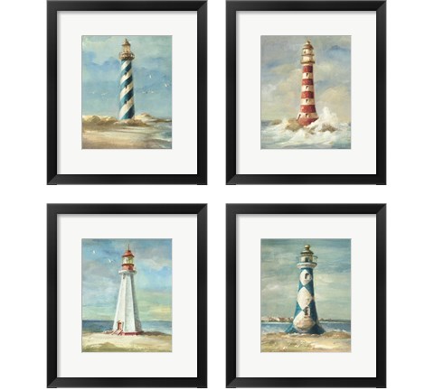 Lighthouse 4 Piece Framed Art Print Set by Danhui Nai