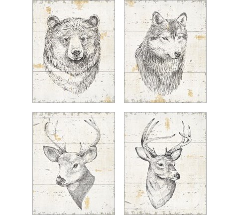 Wild and Beautiful 4 Piece Art Print Set by Daphne Brissonnet