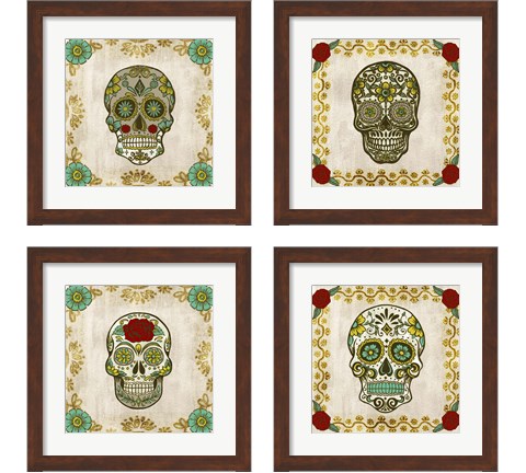 Day of the Dead 4 Piece Framed Art Print Set by Melissa Wang