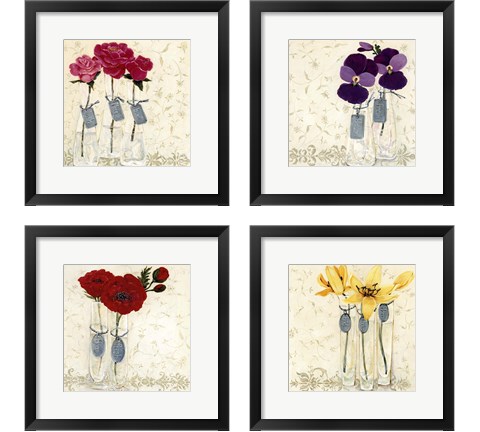 Inspired Flower 4 Piece Framed Art Print Set by O. Boem