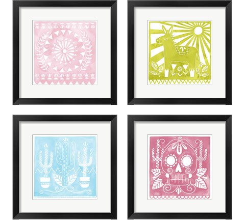 Dia de Fiesta 4 Piece Framed Art Print Set by Grace Popp