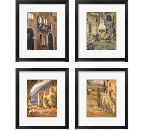 Scenic Italy  4 Piece Framed Art Print Set by Allayn Stevens