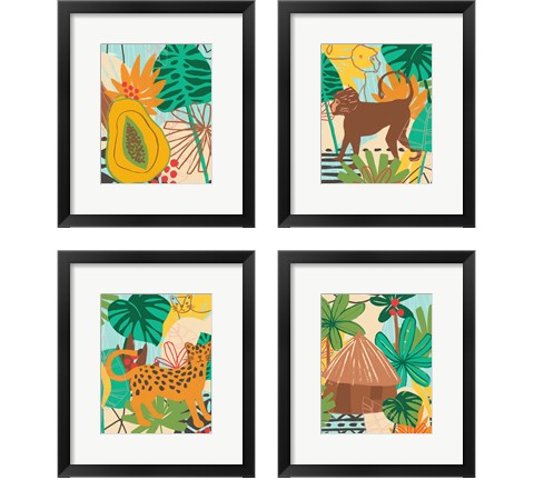 Graphic Jungle 4 Piece Framed Art Print Set by June Erica Vess