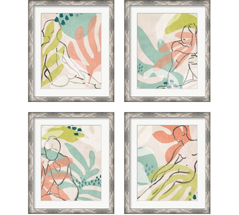 Tropical Nude 4 Piece Framed Art Print Set by June Erica Vess