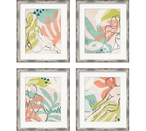 Tropical Nude 4 Piece Framed Art Print Set by June Erica Vess