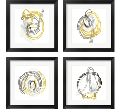 String Orbit 4 Piece Framed Art Print Set by June Erica Vess