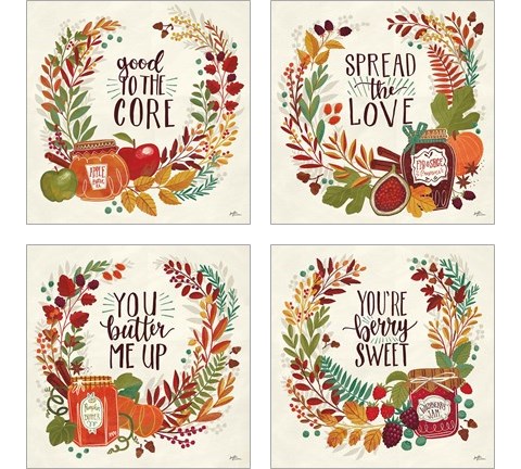 Spread the Love 4 Piece Art Print Set by Janelle Penner