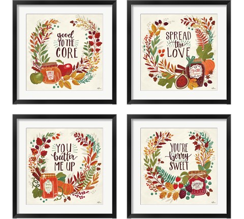 Spread the Love 4 Piece Framed Art Print Set by Janelle Penner