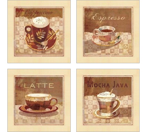 Coffee 4 Piece Art Print Set by Linda Maron