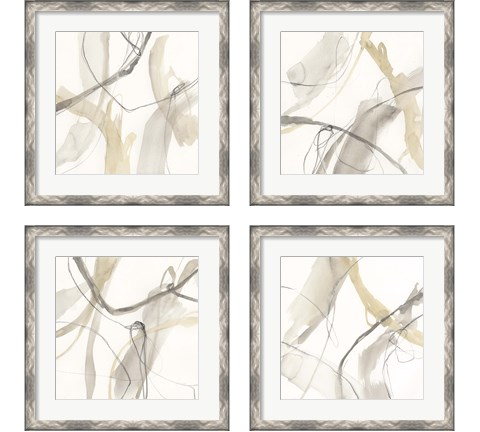 Neutral Momentum 4 Piece Framed Art Print Set by Jennifer Goldberger