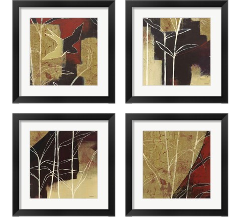 Sun Stems Tile 4 Piece Framed Art Print Set by Kathrine Lovell