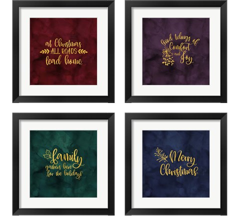 All that Glitters for Christmas 4 Piece Framed Art Print Set by Tara Reed