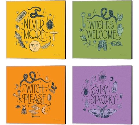 Something Wicked 4 Piece Canvas Print Set by Sara Zieve Miller