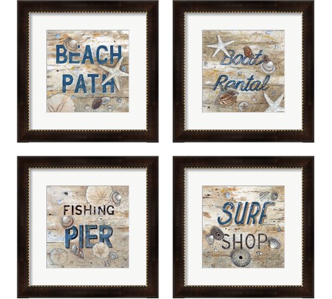 Beach Path 4 Piece Framed Art Print Set by Arnie Fisk