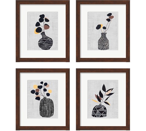 Decorated Vase with Plant 4 Piece Framed Art Print Set by Melissa Wang