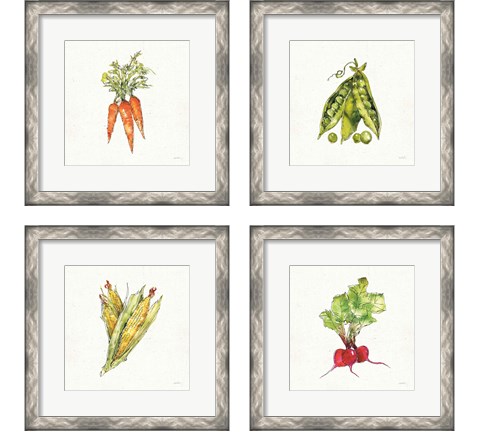 Veggie Market 4 Piece Framed Art Print Set by Anne Tavoletti