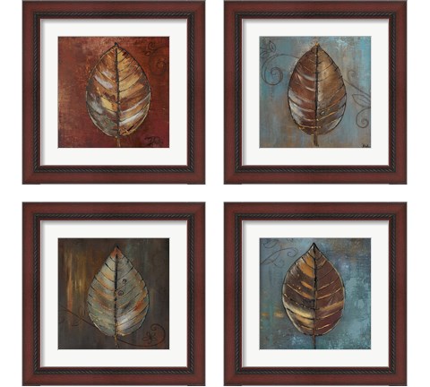 New Leaf 4 Piece Framed Art Print Set by Patricia Pinto