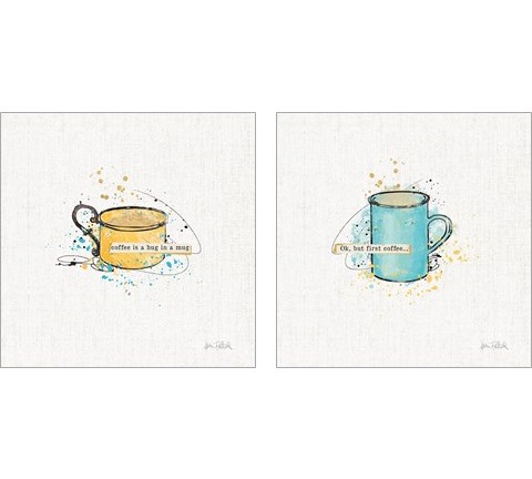 Thoughtful Perk 2 Piece Art Print Set by Katie Pertiet