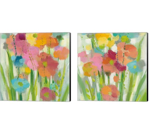 Longstem Bouquet 2 Piece Canvas Print Set by Silvia Vassileva