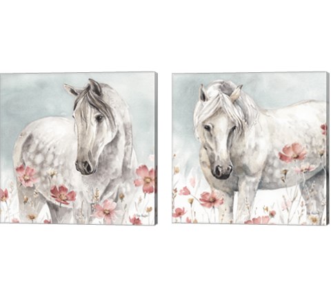 Wild Horses 2 Piece Canvas Print Set by Lisa Audit