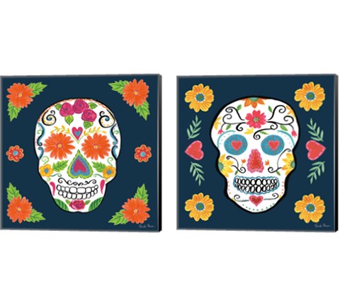 Day of the Dead 2 Piece Canvas Print Set by Farida Zaman
