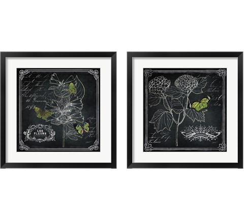 Chalkboard Botanical 2 Piece Framed Art Print Set by Katie Pertiet