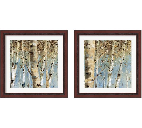 White Forest 2 Piece Framed Art Print Set by Lisa Audit