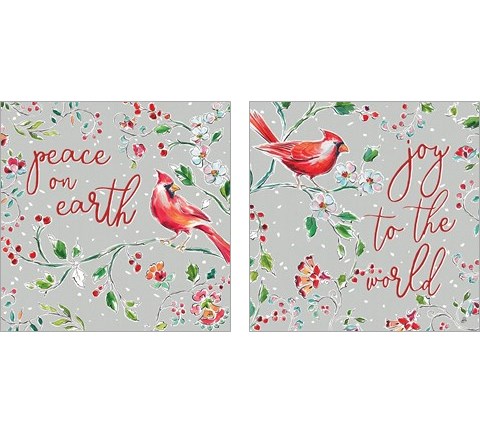 Holiday Wings 2 Piece Art Print Set by Daphne Brissonnet