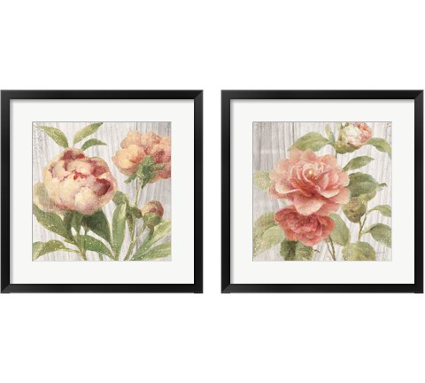 Scented Cottage Florals 2 Piece Framed Art Print Set by Danhui Nai