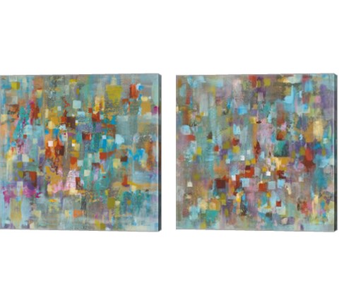 Confetti 2 Piece Canvas Print Set by Danhui Nai