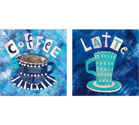 Cafe Collage 2 Piece Art Print Set by Wild Apple Portfolio