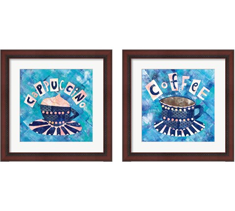 Cafe Collage 2 Piece Framed Art Print Set by Wild Apple Portfolio