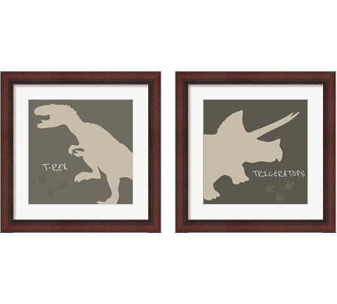 Dino 2 Piece Framed Art Print Set by ND Art & Design