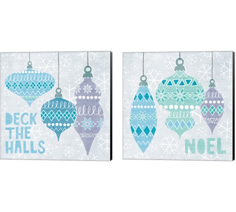 Deck The Halls 2 Piece Canvas Print Set by Moira Hershey