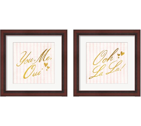 French Gold 2 Piece Framed Art Print Set by Moira Hershey