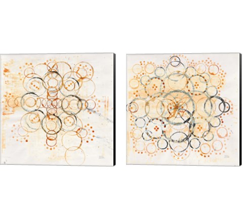 Henna Mandala 2 Piece Canvas Print Set by Melissa Averinos