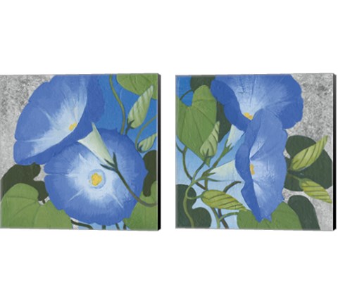 Morning Glorious Silver 2 Piece Canvas Print Set by Kathrine Lovell