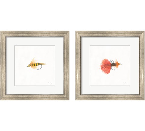 Gone Fishin 2 Piece Framed Art Print Set by Wild Apple Portfolio