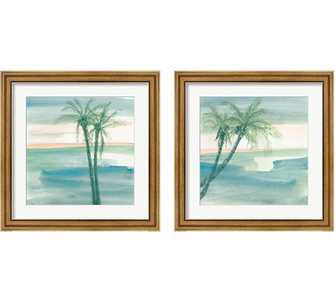 Peaceful Dusk Tropical 2 Piece Framed Art Print Set by Chris Paschke
