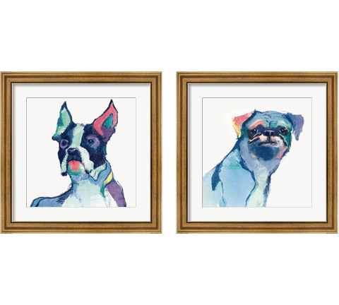 Dog Watercolor 2 Piece Framed Art Print Set by Avery Tillmon