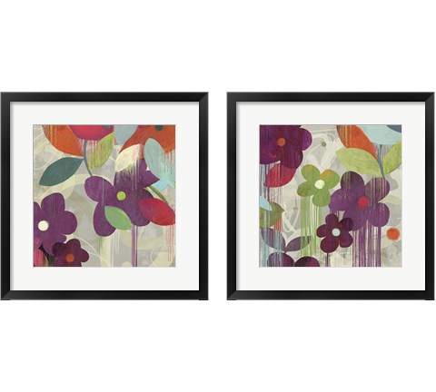 Graphitti Flower 2 Piece Framed Art Print Set by Posters International Studio