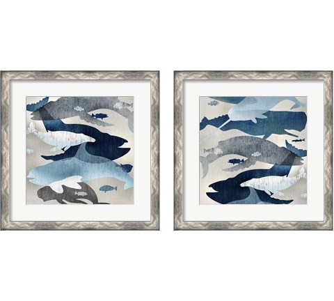 Whale Watching 2 Piece Framed Art Print Set by Edward Selkirk