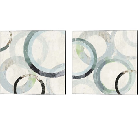 Pale Blues 2 Piece Canvas Print Set by Tom Reeves