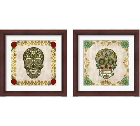 Day of the Dead 2 Piece Framed Art Print Set by Melissa Wang