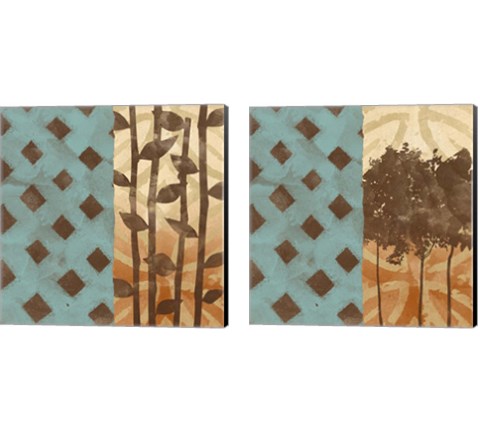 Abstract Landscape 2 Piece Canvas Print Set by Alonzo Saunders