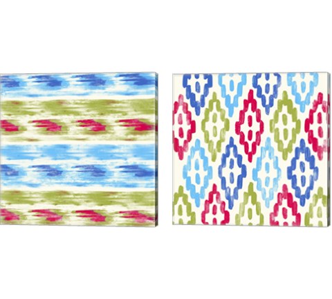 Tribal Bright 2 Piece Canvas Print Set by PI Galerie