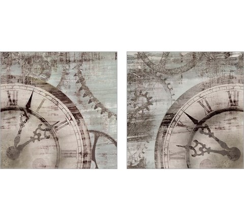 Tick Tock 2 Piece Art Print Set by Edward Selkirk